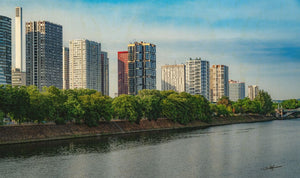 Paris au fil de la Seine - Tableau décoratif en bois