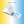 Open photo book with Arabic text and nature landscape image, on gradient yellow-blue background