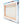 Back view of stretched canvas wall art with visible wooden frame and wrapped edges