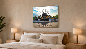 Resplandor del puente Alejandro III - Cuadro decorativo de madera